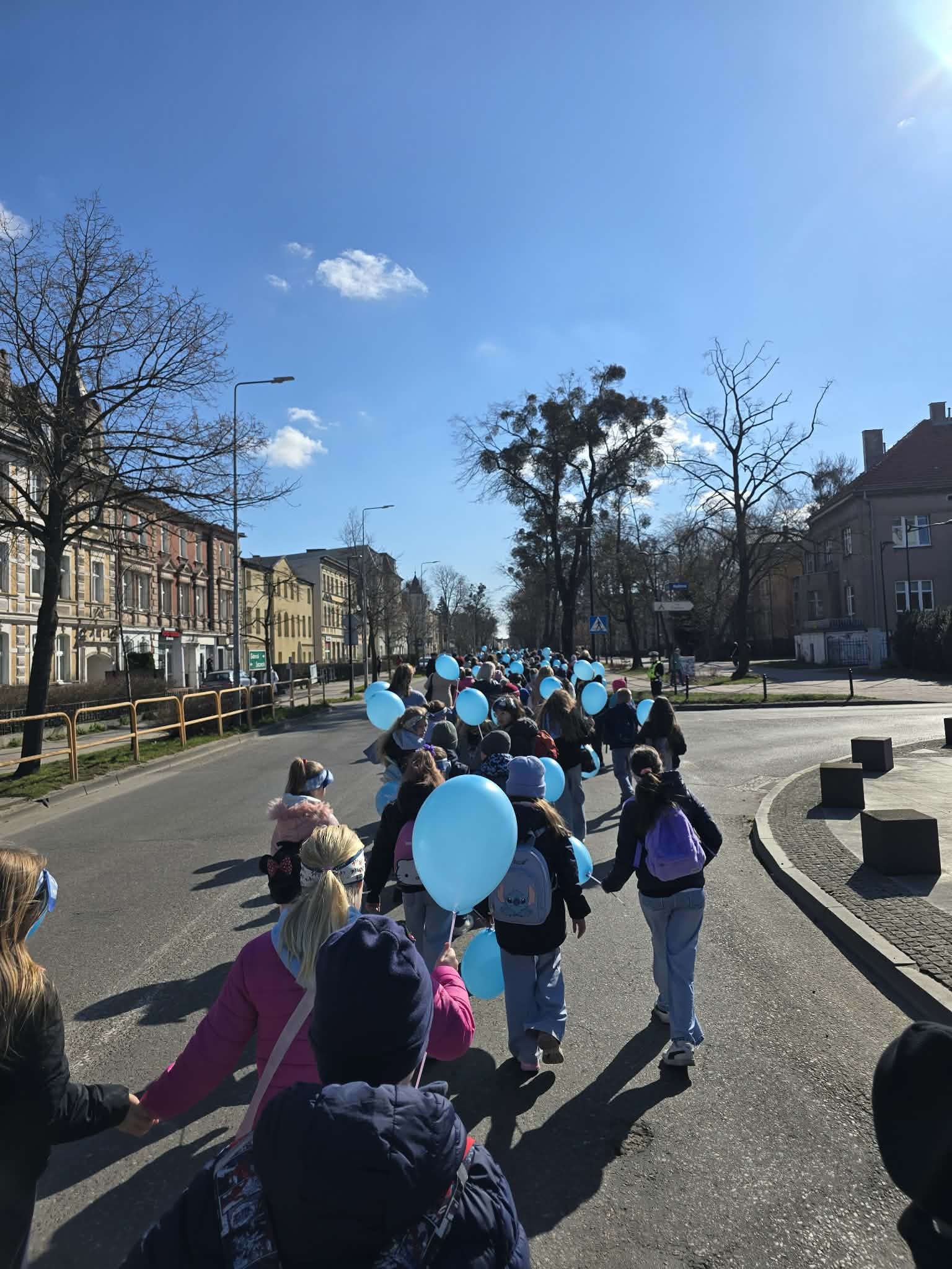 Nasi uczniowie jako uczestnicy marszu