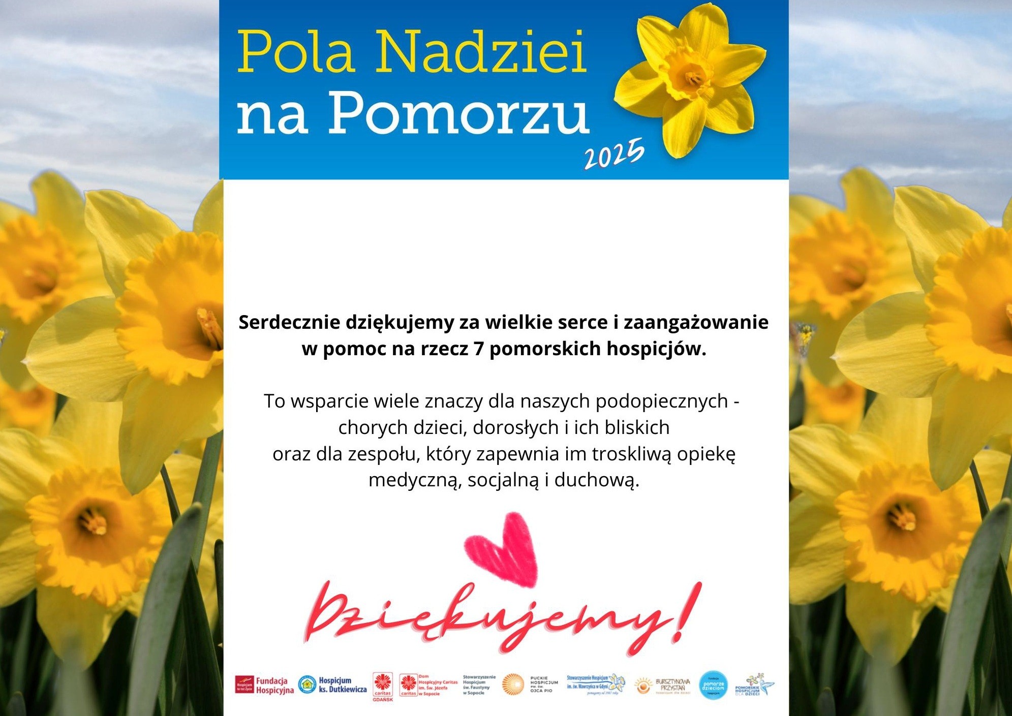 podziękowanie dla wolontariuszy z Ósemki
